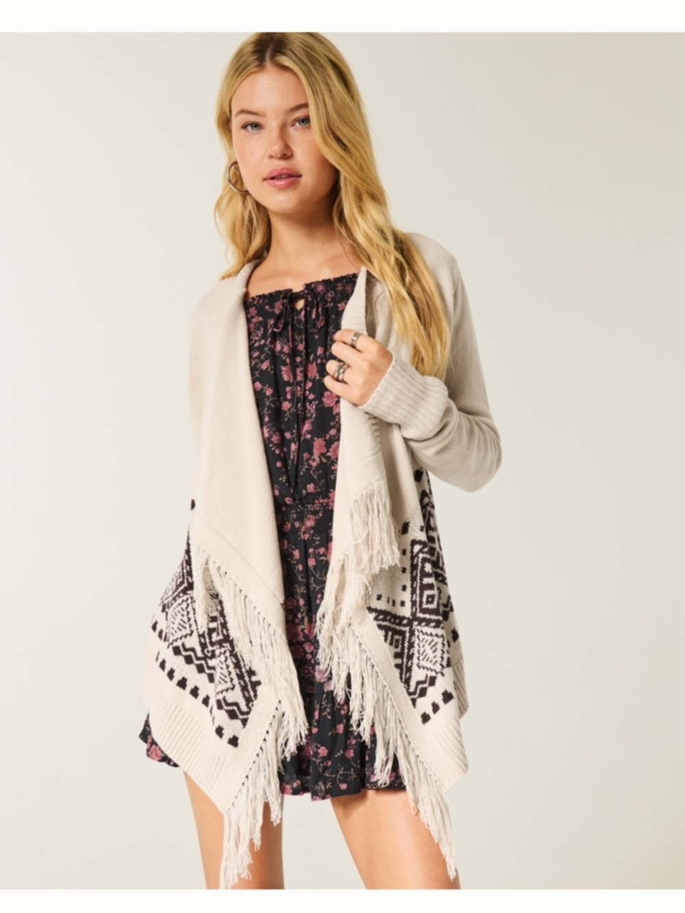 NWT Hollister Easy Fringe No Close Cardigan 
Size S